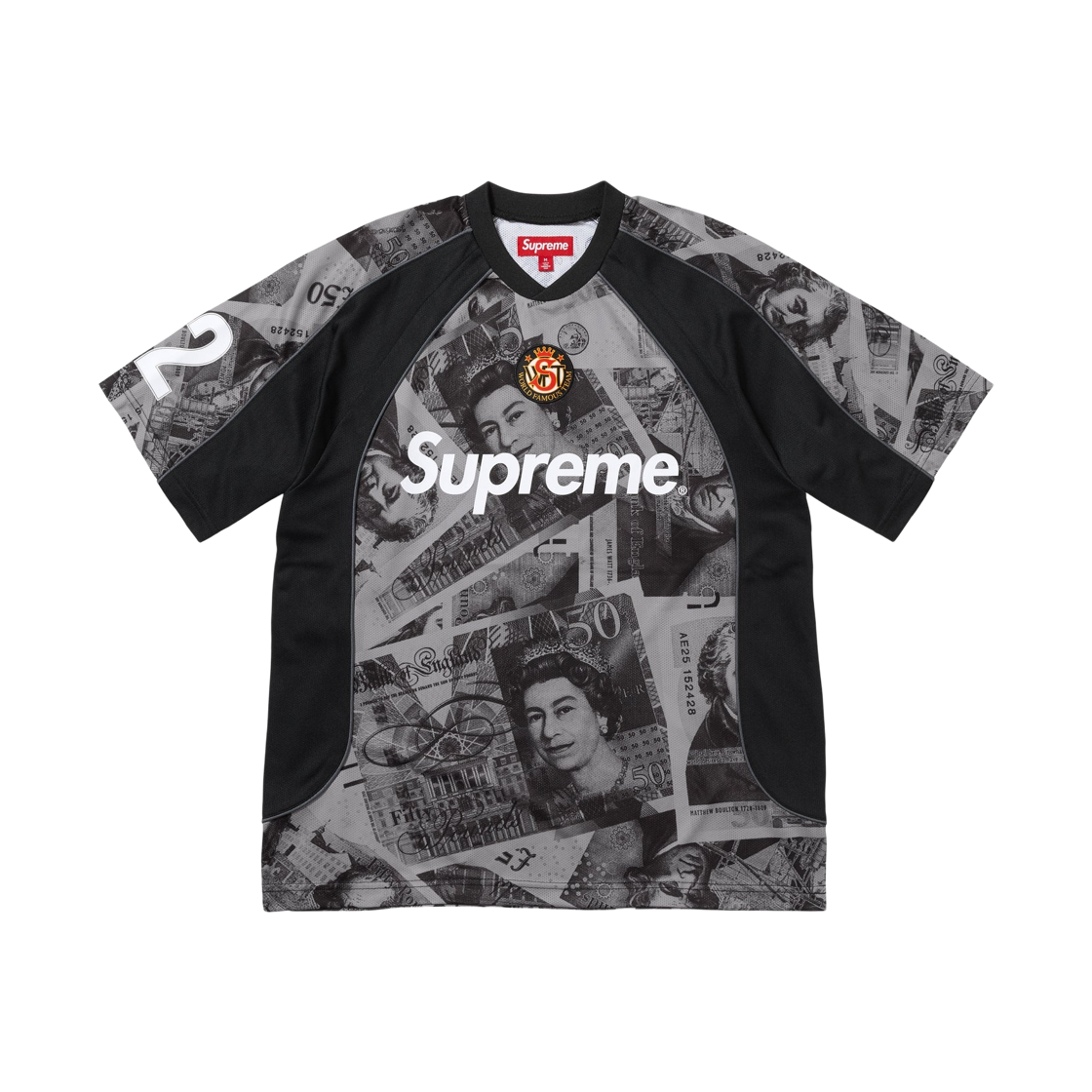 슈프림 파운즈 사커 저지 블랙 - 25FW