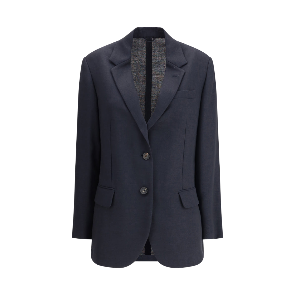 MG5077230-C007 (W) Brunello Cucinelli Virgin Wool Blazer Blue