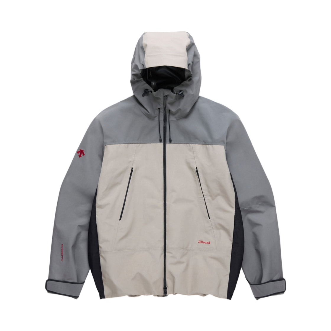 - Descente Allterrain x JJJJound Hardshell Parka Taupe Charcoal