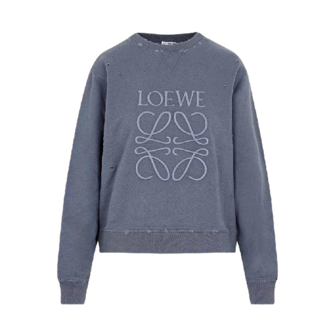 (W) 로에베 애너그램 스웨트셔츠 블루((W) Loewe Anagram Sweatshirt Blue)