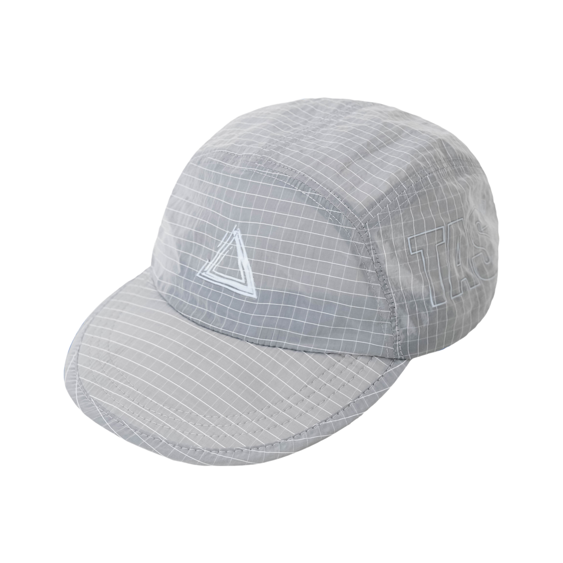 CAP 002 TAS Nylon Rib Checked Cap Gray
