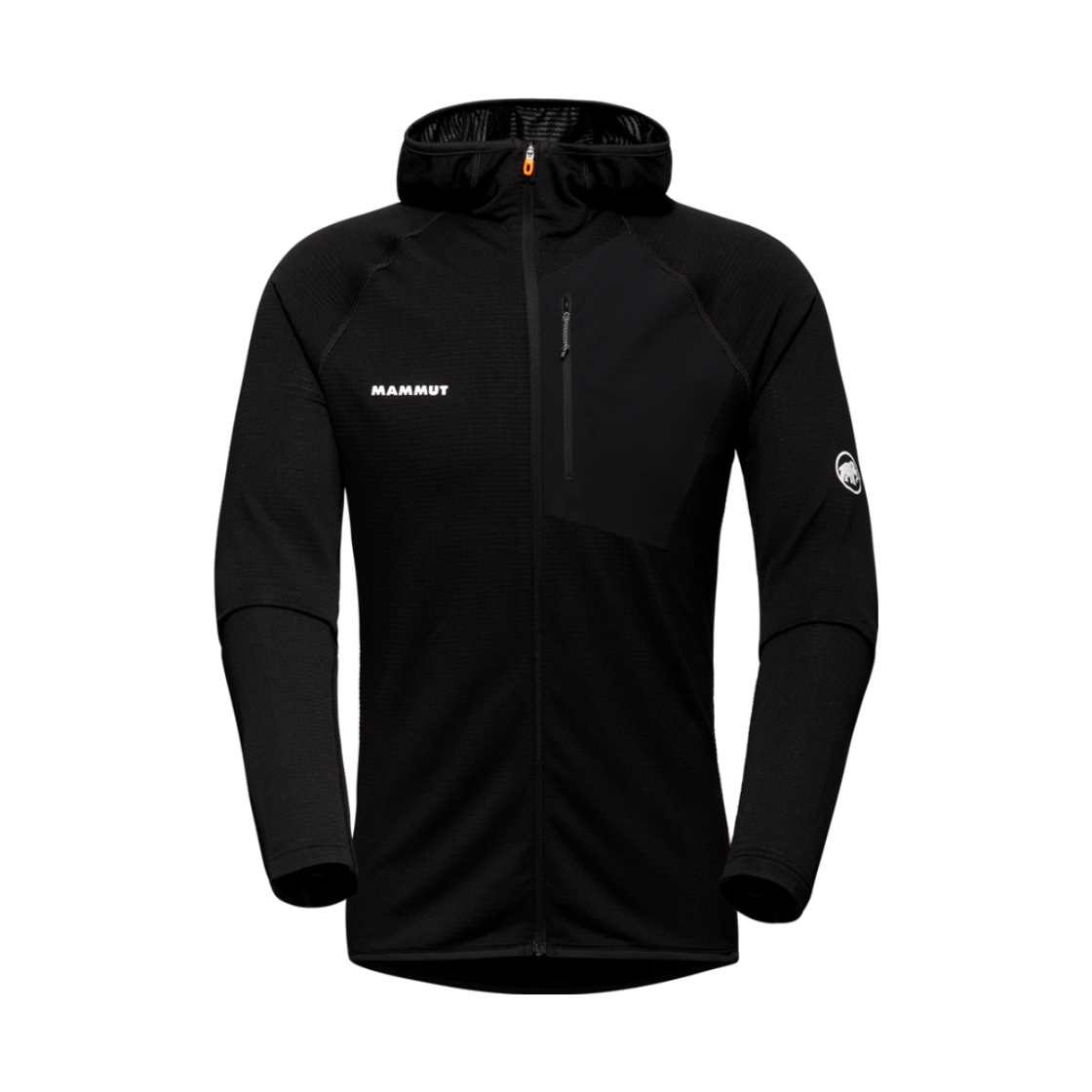 마무트 에너지 라이트 미드레이어 후디드 자켓 맨 블랙