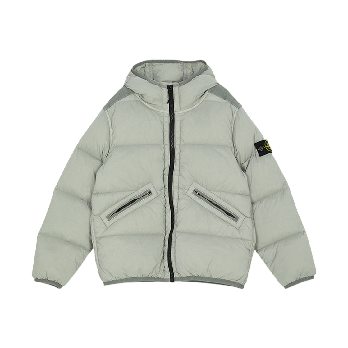 K2S164100017S0028-V0064 (Kids) Stone Island Padding Jumper Blue Khakigray - 25FW