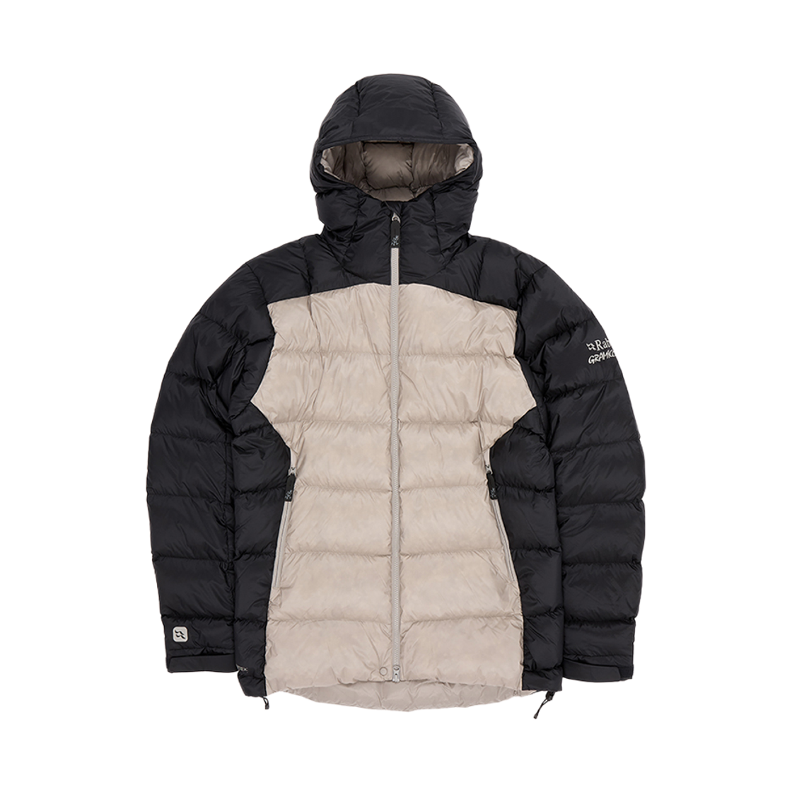 RABQDC140SLBXXS Rab x Gramicci Neutrino Pro Hoody Slate Grey Black