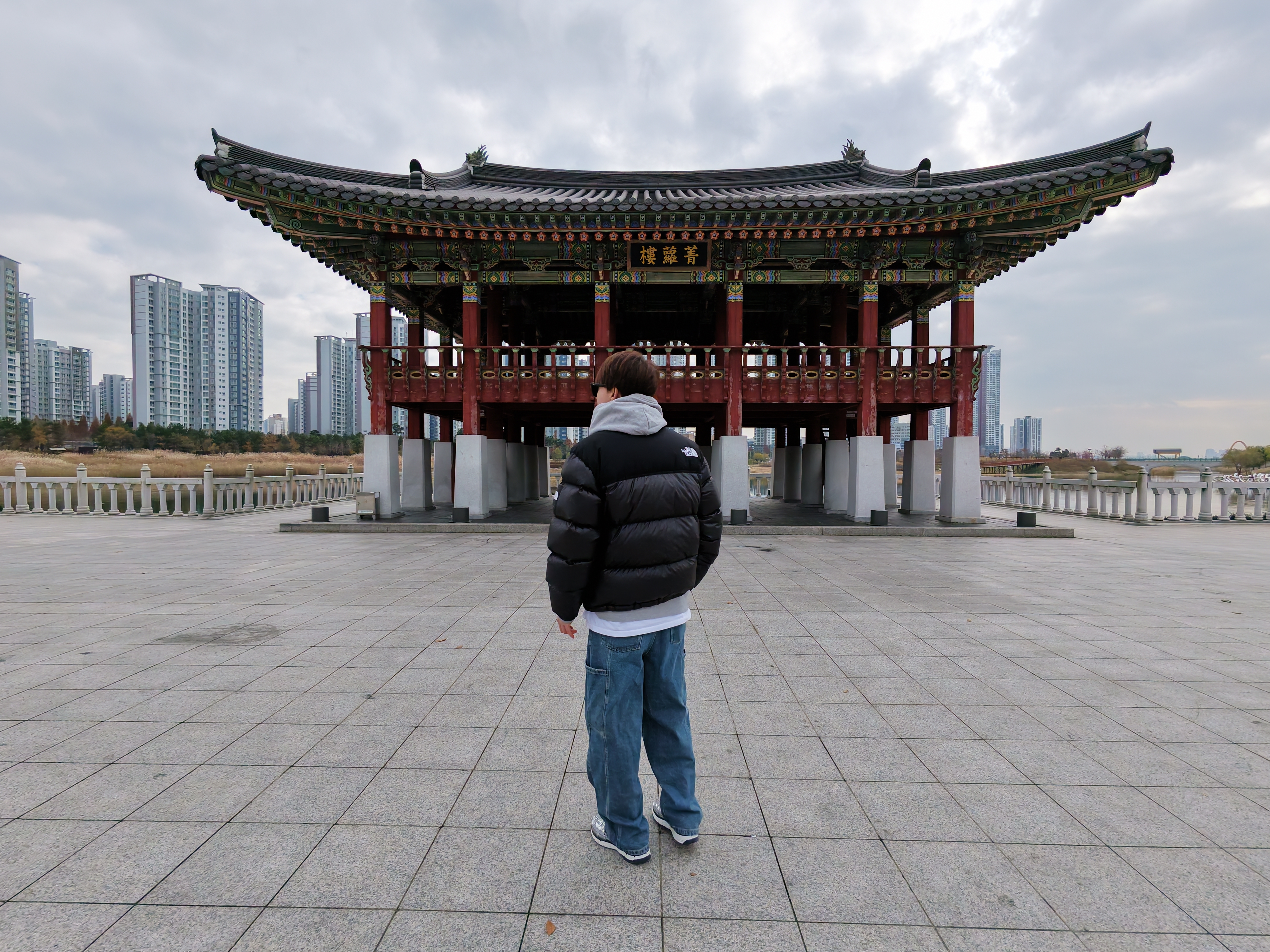 The North Face White Label Novelty Nuptse RDS Down Jacket Black, Nike P-6000 Metallic Silver 착용 스타일 - 2