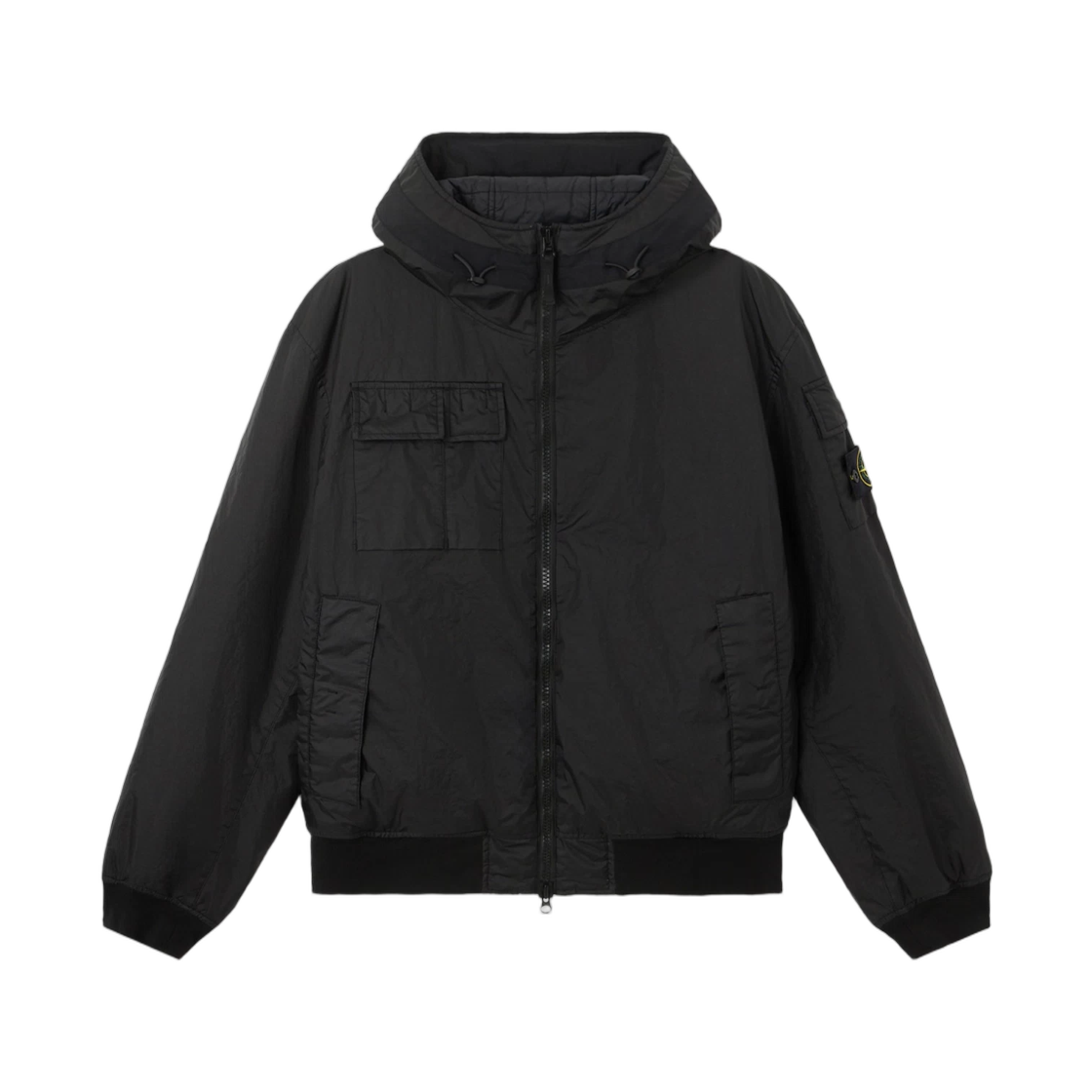 스톤 아일랜드 4100005 멤브라나 3L TC 후드 패딩 자켓 워터-레지스턴트 멤브레인 블랙 - 26SS