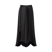 (W) Uniqlo +J Pleated Wrap Long Skirt Black