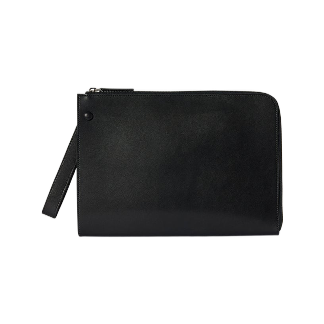 더 로우 미디움 포트폴리오 리스틀릿 레더 블랙(The Row Medium Portfolio Wristlet in Leather Black)