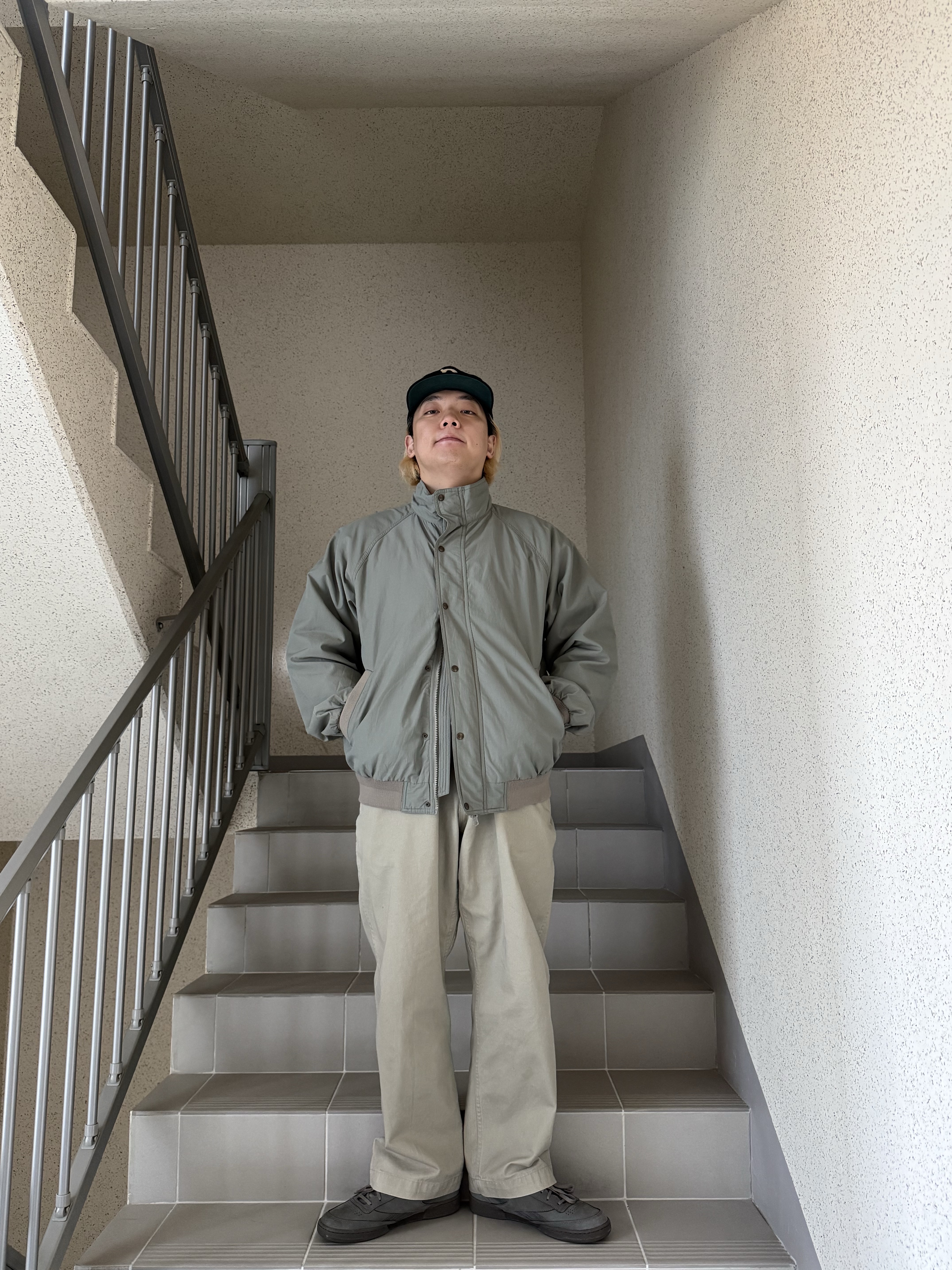 Reebok x Khakis Club C Revenge Khaki 착용 스타일 - 6
