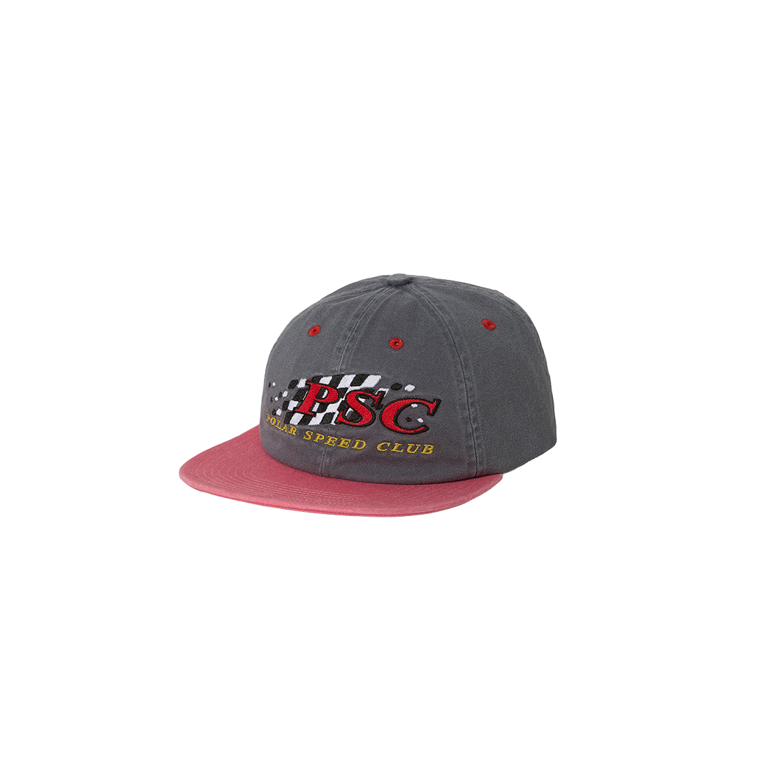 P000BKOU Polar Skate Co. Polar Speed Club Michael Cap Grey Red