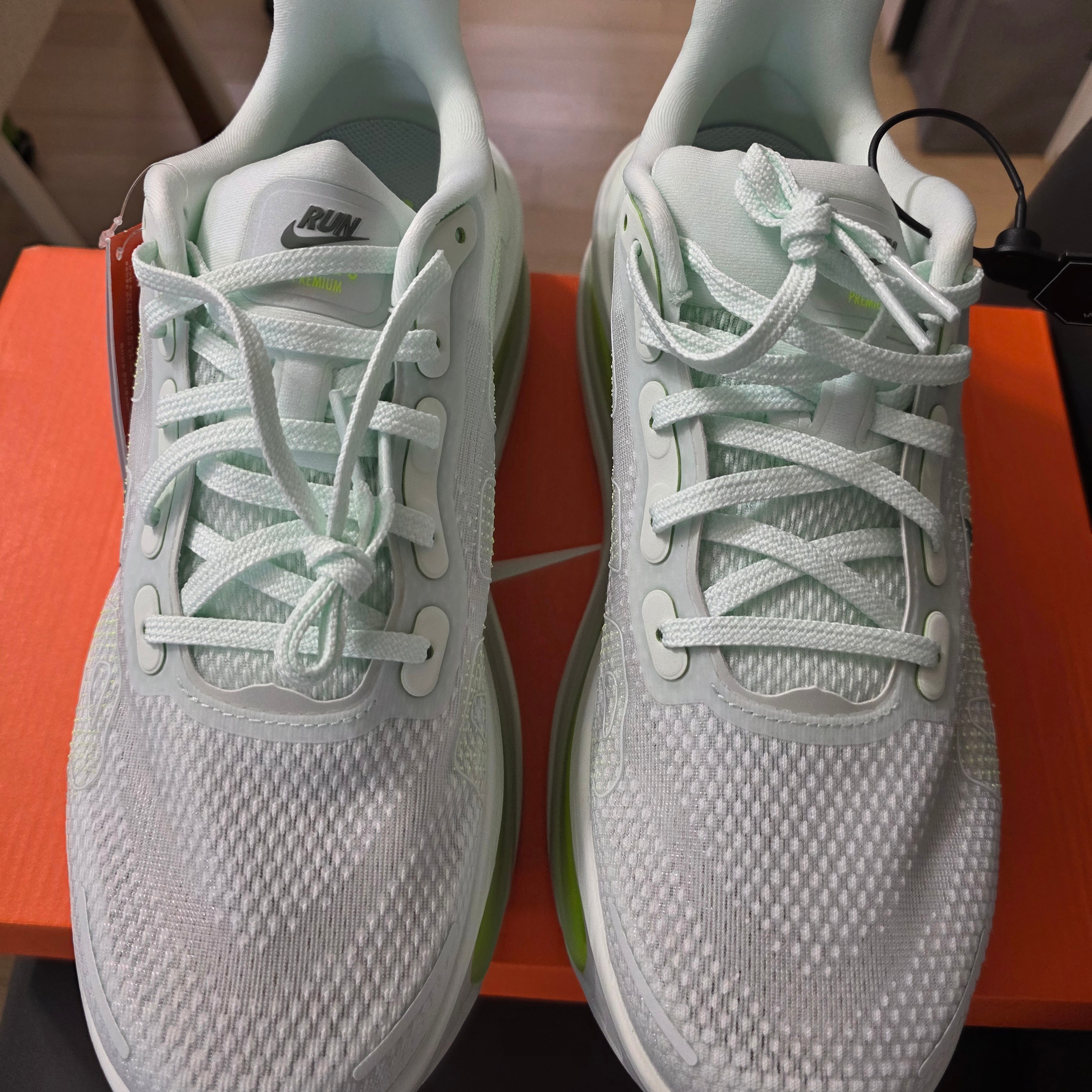 Nike Vomero Premium  Barely Green Clay Green 착용 스타일 - 4