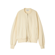 Sunday Ceremony Basic Sweat Bomber Jacket - Ivory