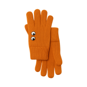 Uniqlo x Anya Hindmarch Heattech Knitted Gloves Orange