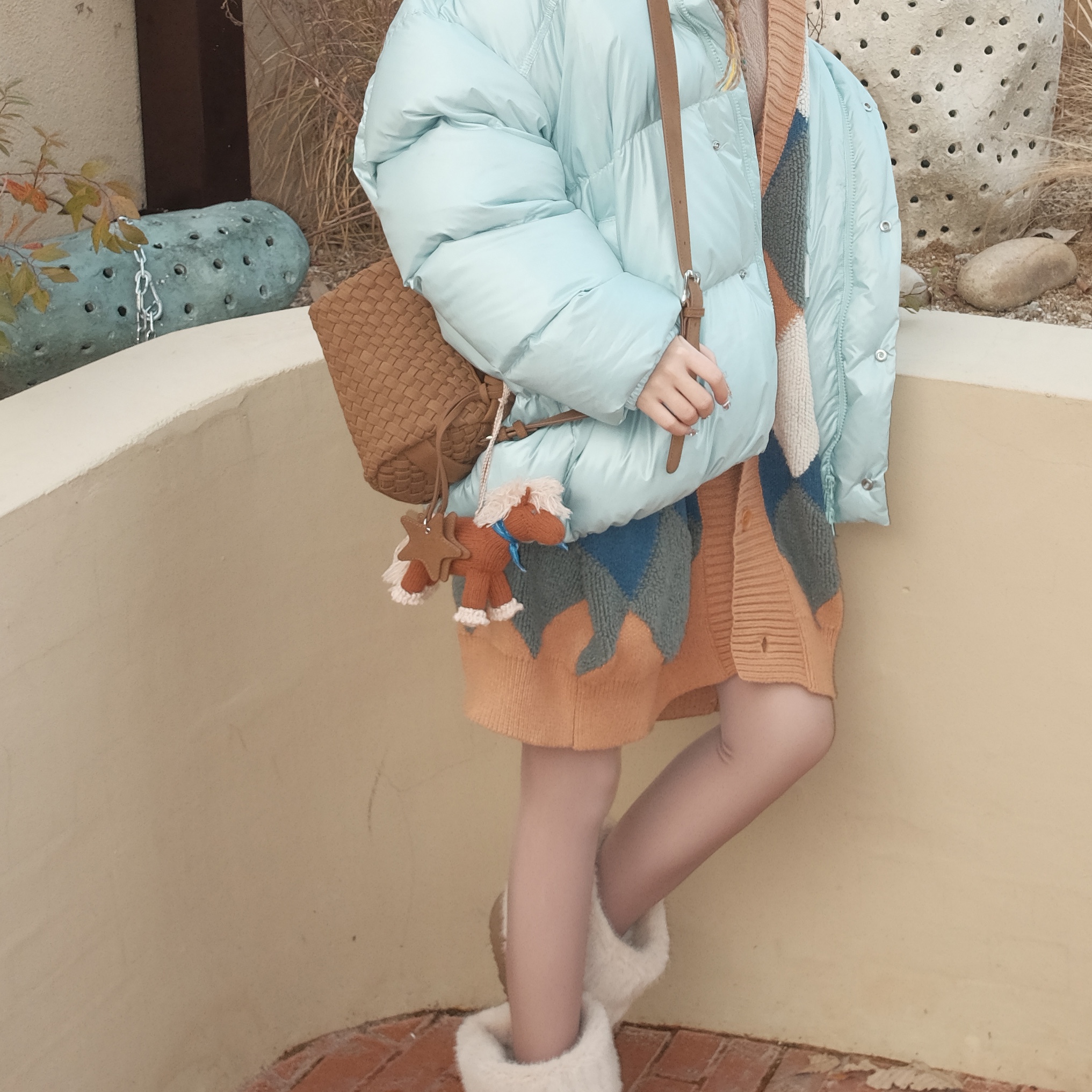 UGG Classic Mini Boots Chestnut 착용 스타일 - 3
