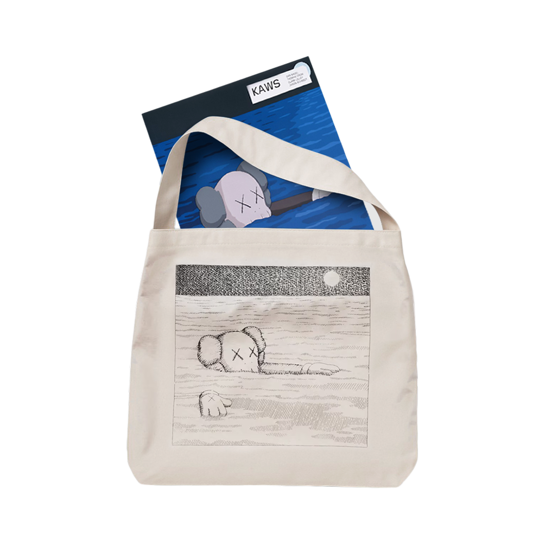 유니클로 x 카우스 아트북 숄더백 세트(Uniqlo UT x Kaws Artbook Shoulder Bag Set)