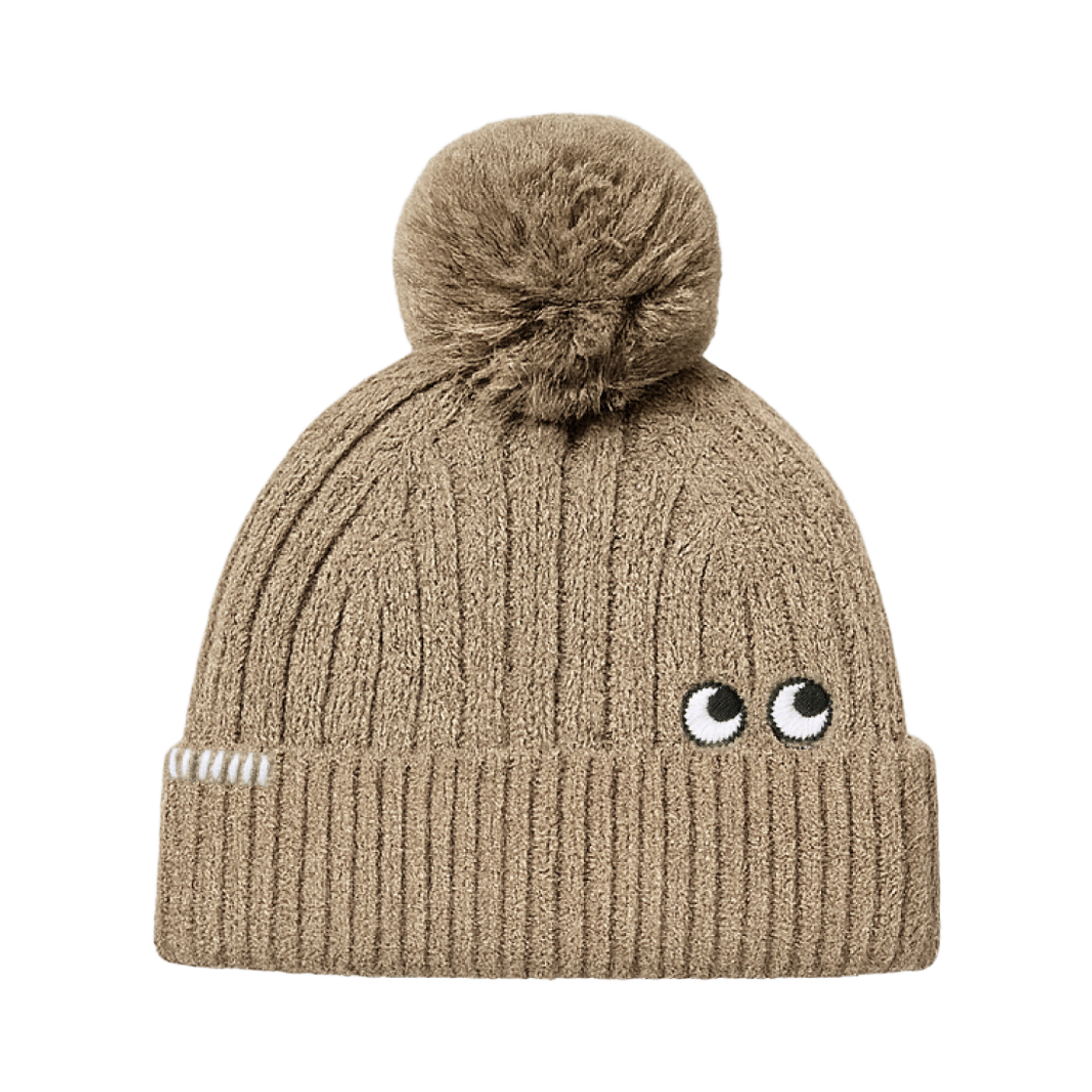 (키즈) 유니클로 x 안야 힌드마치 히트텍 니트 캡 베이지