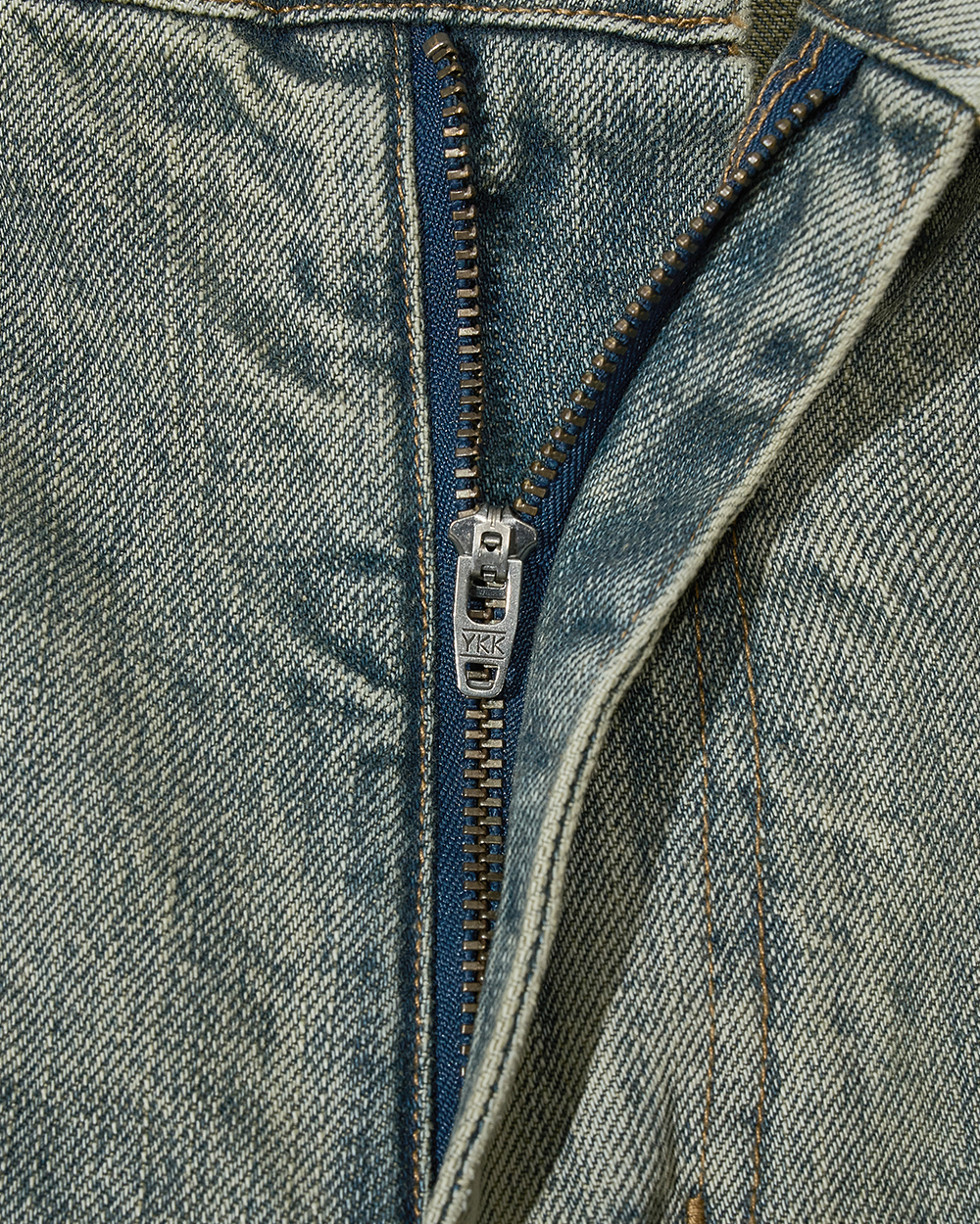 선데이세레머니 빈티지 재패니즈 데님 진 - 샌드(Sunday Ceremony Vintage Japanese Denim Jeans - Sand) - 5