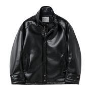 Customellow Hed Mayner Faux Leather Padded Parka Black