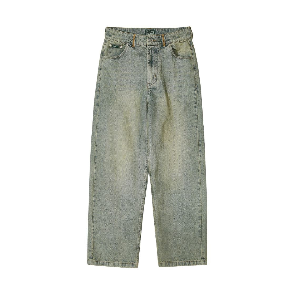 선데이세레머니 빈티지 재패니즈 데님 진 - 샌드(Sunday Ceremony Vintage Japanese Denim Jeans - Sand)