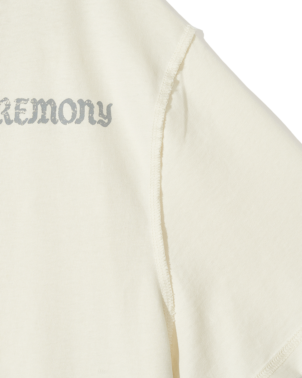 선데이세레머니 프린티드 데미지 티 - 라이트 베이지(Sunday Ceremony Printed Damage Tee - Light Beige) - 4