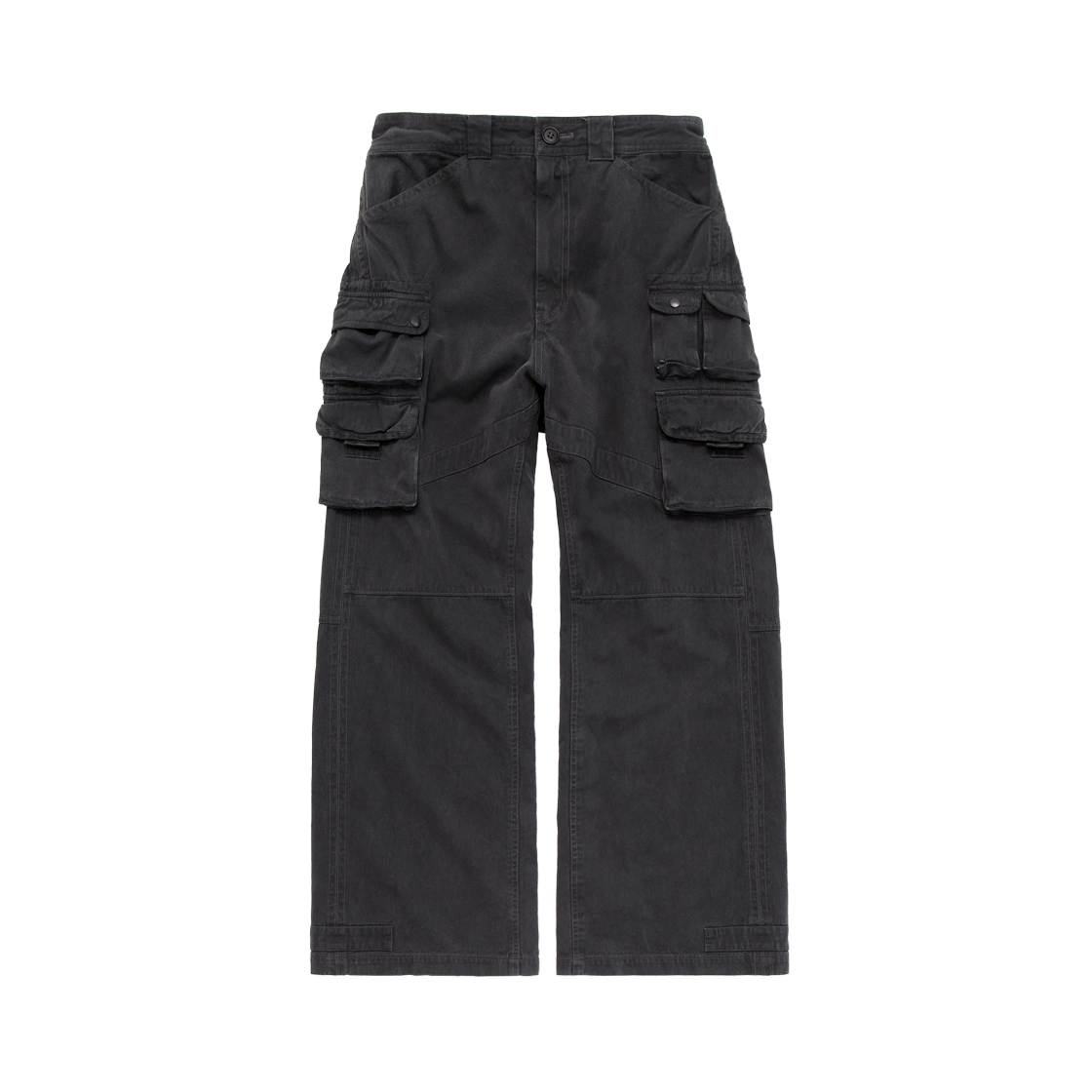 PL5LPT9028A1 Polyteru Vintage Multi Cargo Pants Charcoal
