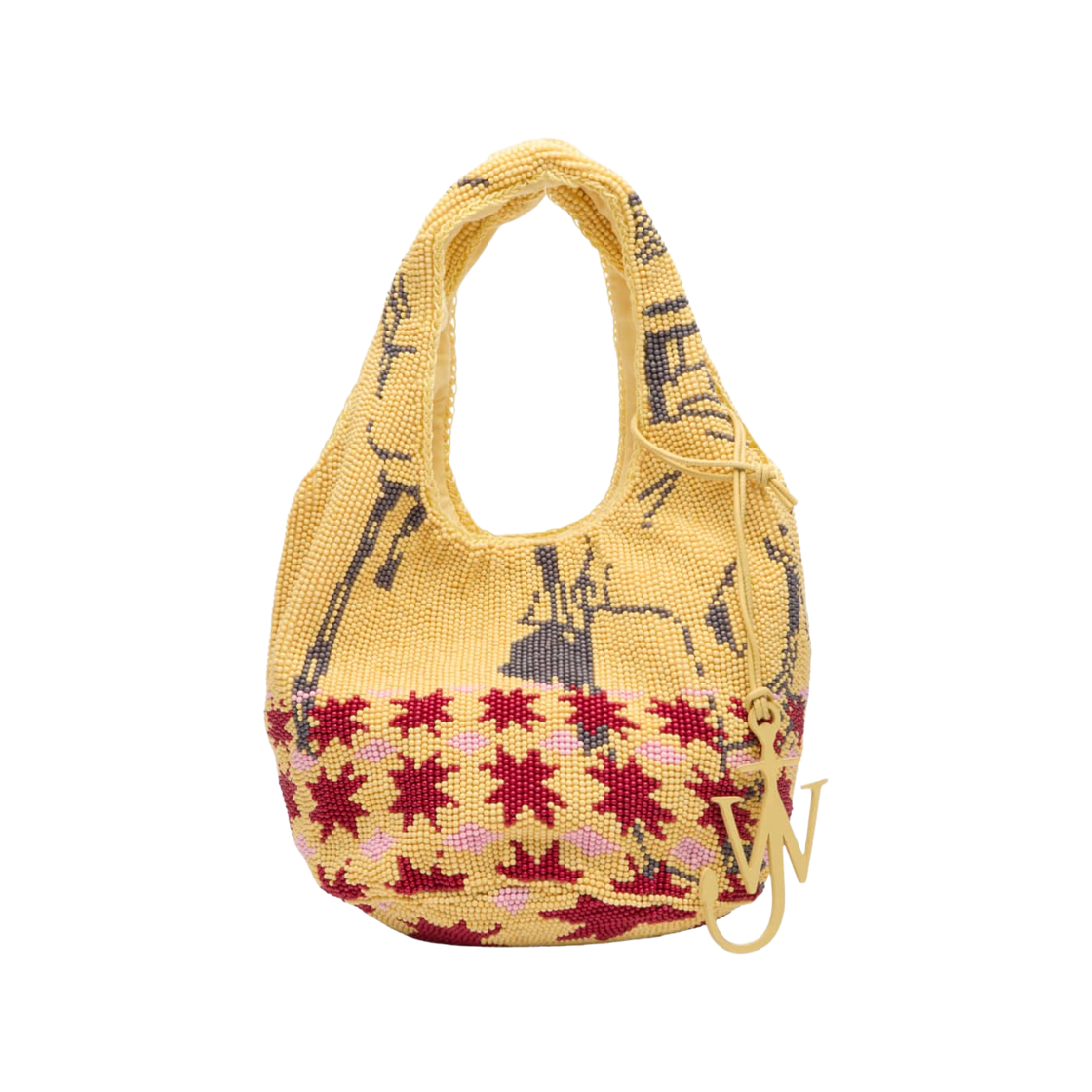 HB0744FA0471000 JW Anderson Mini Beaded Shopper Bag Multi