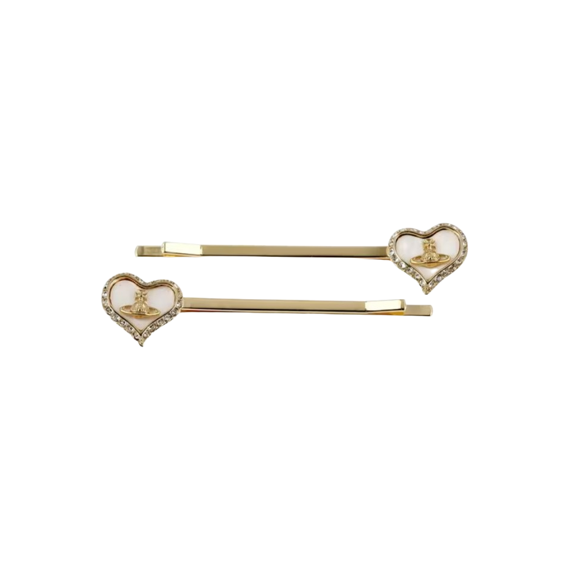 67030018-02R782 (W) Vivienne Westwood Petra Bobby Pin Gold
