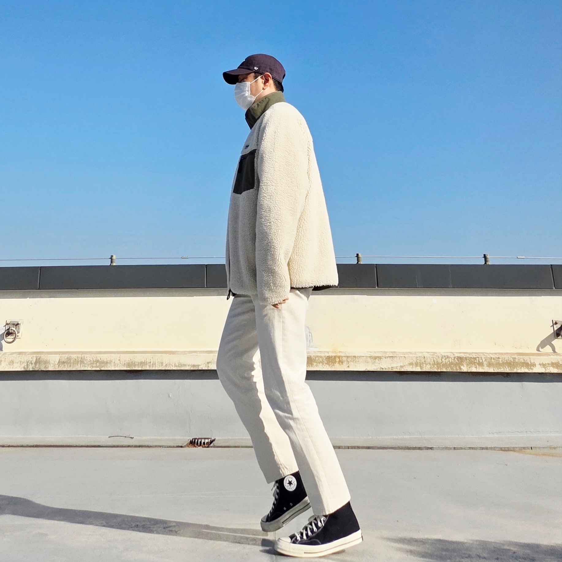 Oakley Remix Dad Hat Blackout, Converse Chuck 70 Hi Black 착용 스타일 - 3