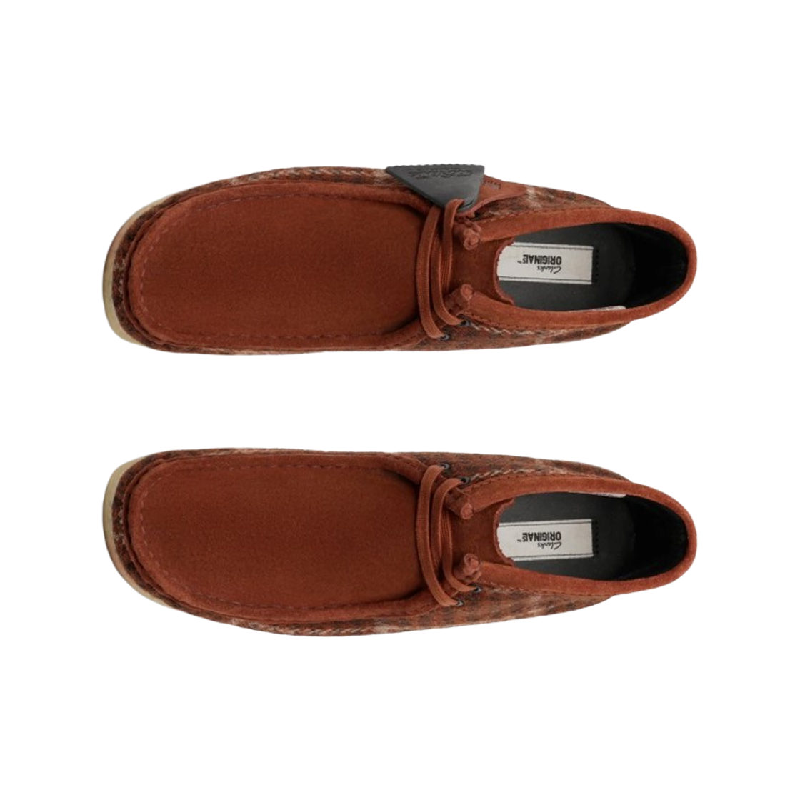 클락스 왈라비 부츠 해리스 트위드 러스트 콤비네이션(Clarks Wallabee Boots Harris Tweed Rust Combination) - 2