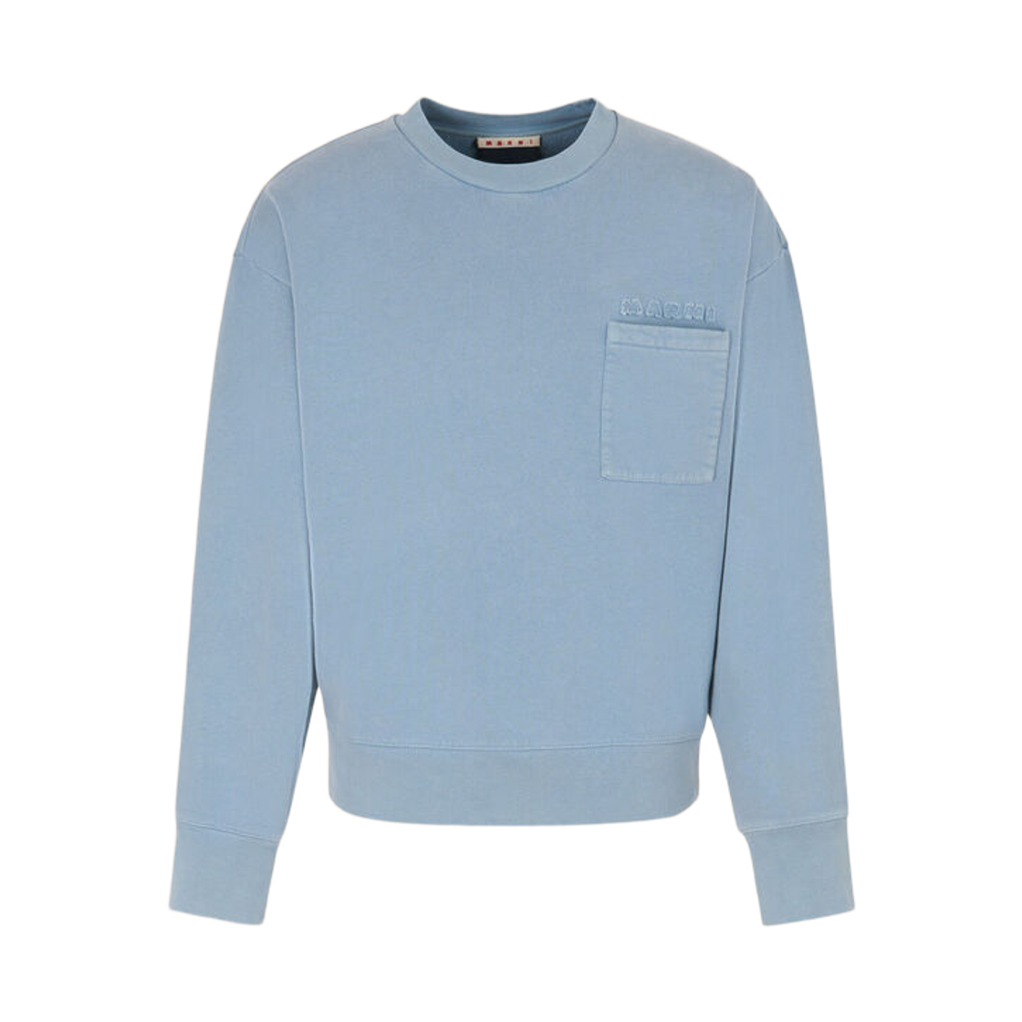 마르니 패치 코튼 스웨트셔츠 스카이(Marni Patch Cotton Sweatshirt Sky)