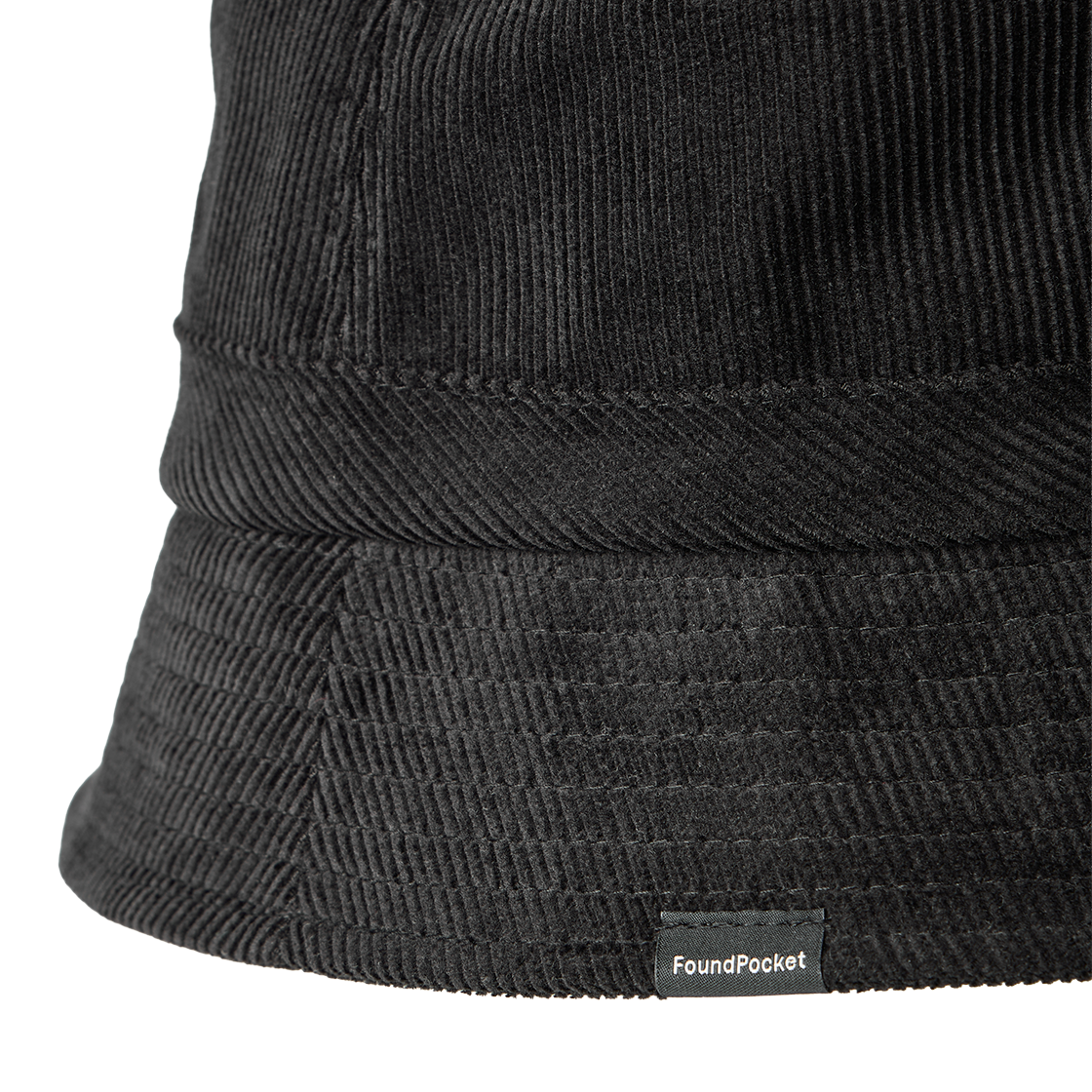 파운드포켓 릿지 코듀로이 버킷햇 블랙(Foundpocket Ridge Corduroy Bucket Hat Black) - 4
