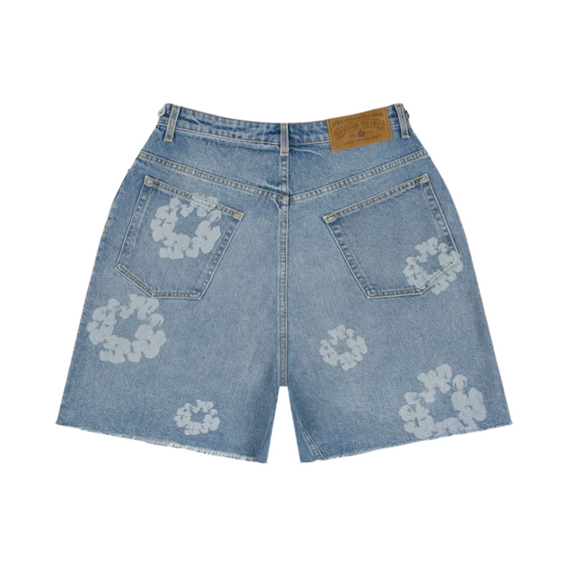 데님 티어스 레이저 리쓰 데님 쇼츠 블루(Denim Tears Laser Wreath Denim Shorts Blue) - 2