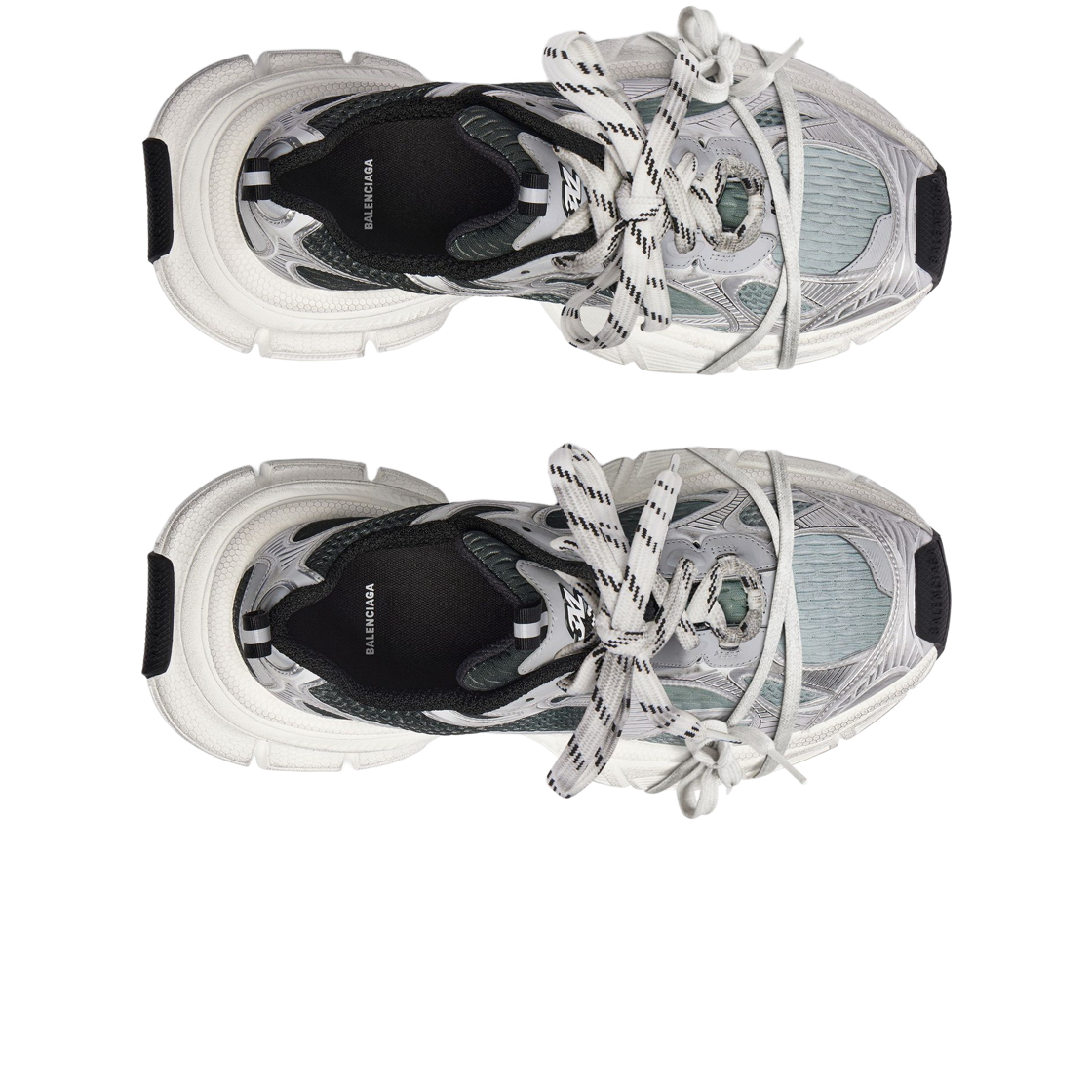 (W) 발렌시아가 3XL 그래디언트 스니커즈 블랙 그레이((W) Balenciaga 3XL Gradient Sneakers Black Grey) - 2