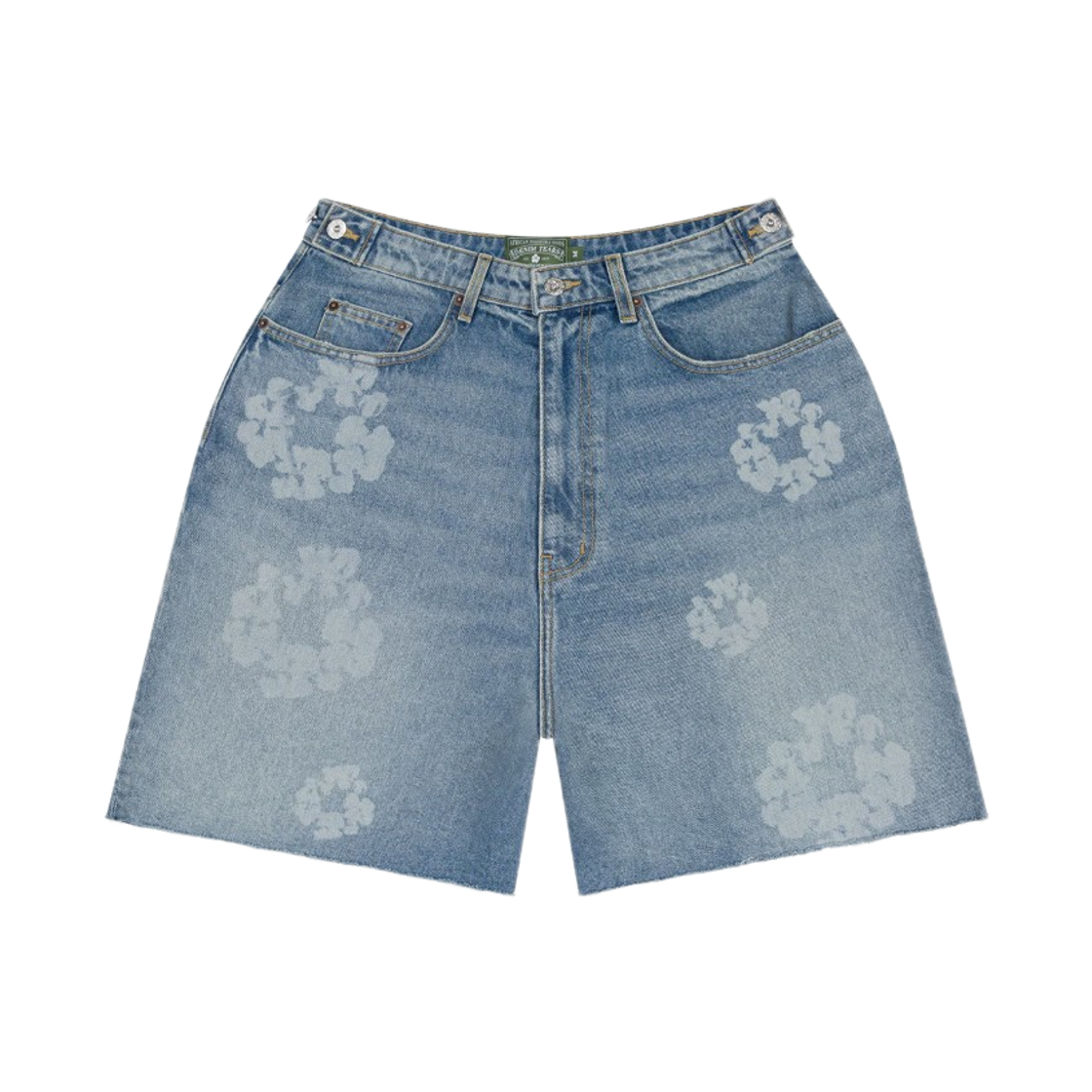 데님 티어스 레이저 리쓰 데님 쇼츠 블루(Denim Tears Laser Wreath Denim Shorts Blue)