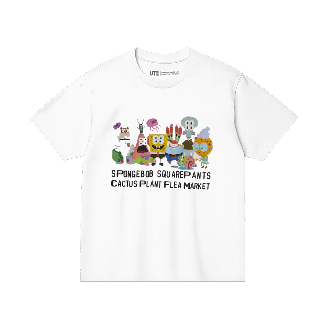 (키즈) 유니클로 UT x CPFM x 스폰지밥 그래픽 티셔츠 A 화이트 - US((Kids) Uniqlo UT x CPFM x SpongeBob Graphic T-Shirt A White - US)