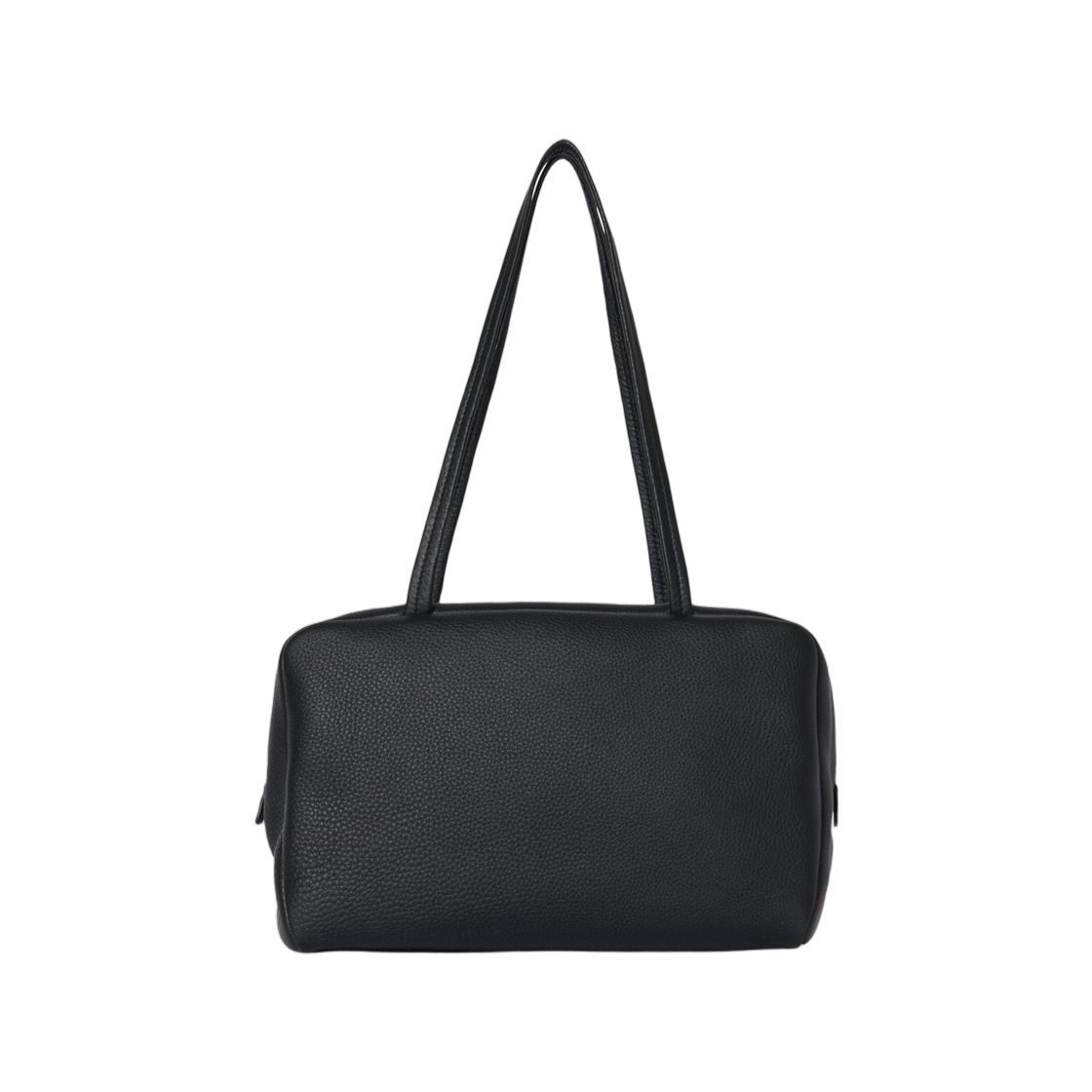 W1725L129BAS The Row Astra Bowling Bag in Leather Black