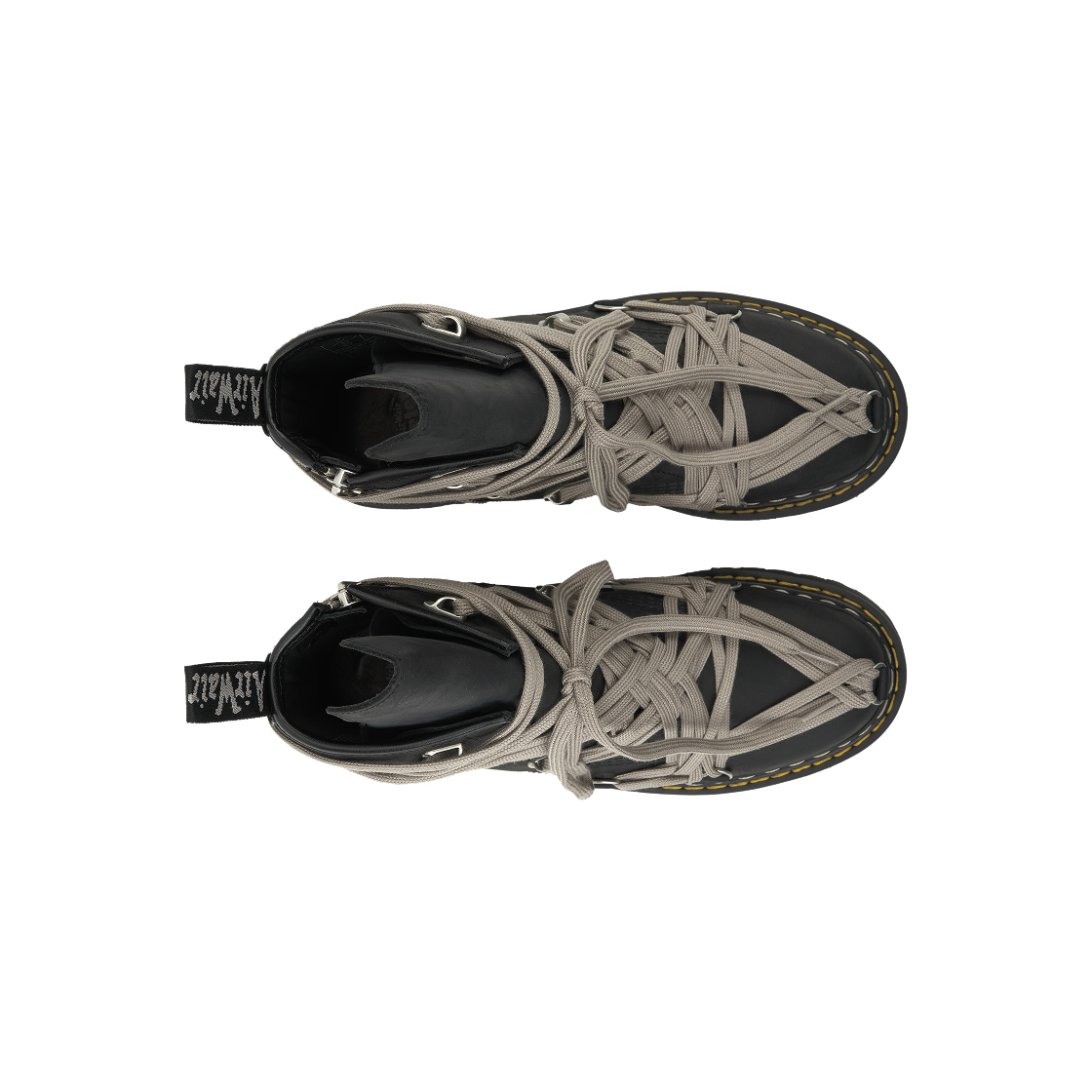 닥터마틴 x 릭 오웬스 1460 쿼드 솔 메가 레이스 부츠 블랙(Dr. Martens x Rick Owens 1460 Quad Sole Mega Lace Boots Black) - 5