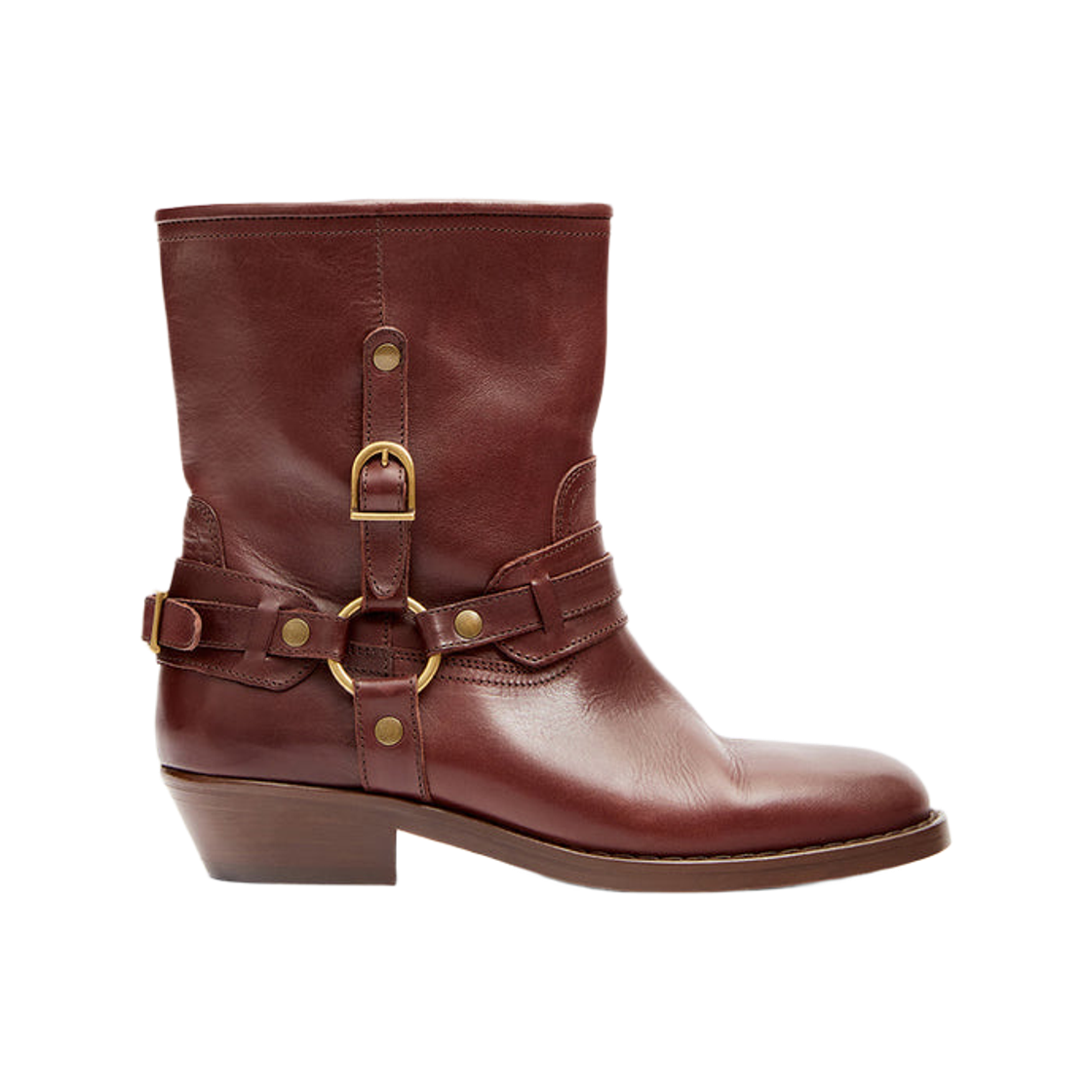 BO0214F-AC1A22S-50BW (W) Isabel Marant Ildred Boots Brown