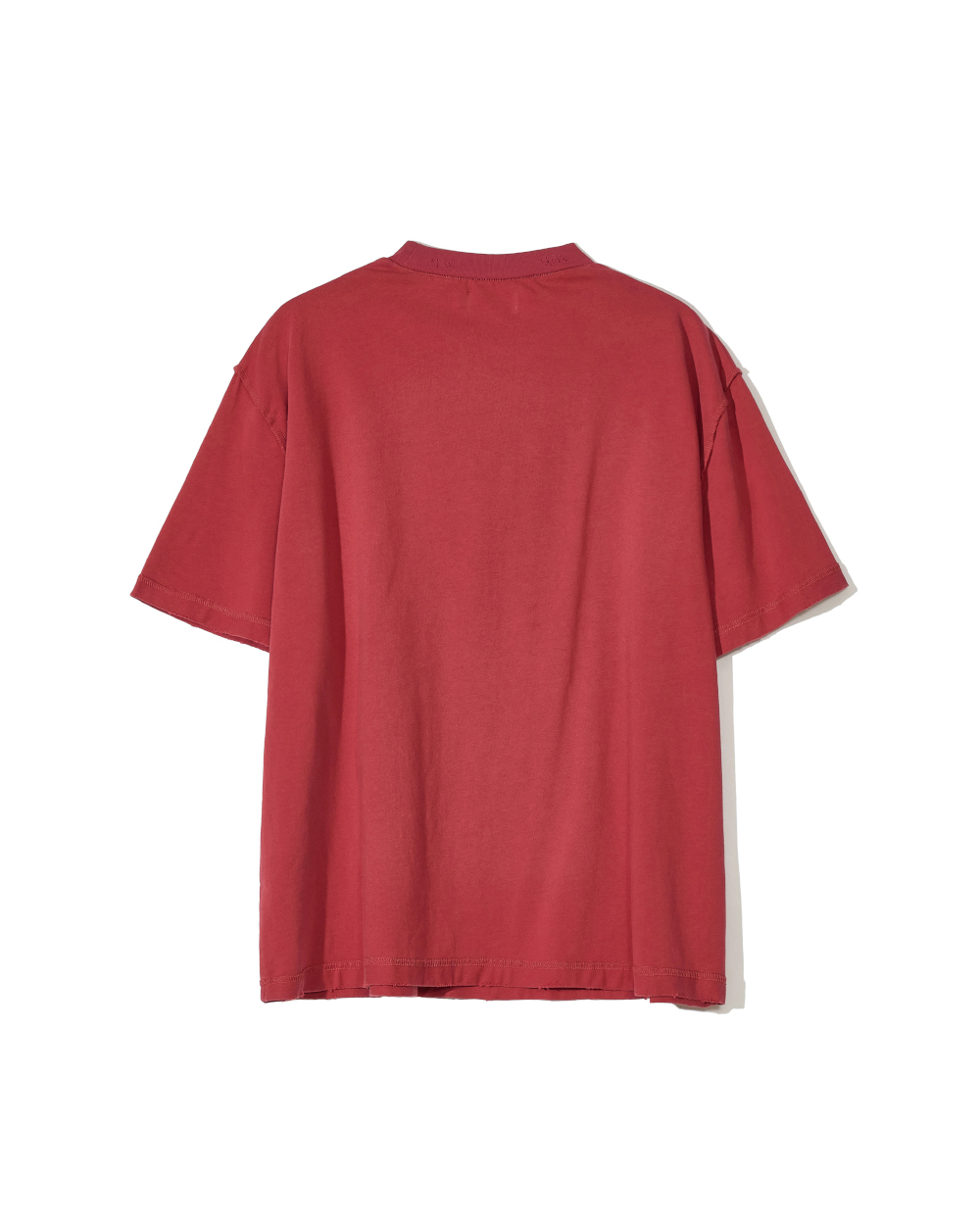 선데이세레머니 프린티드 데미지티 - 레드(Sunday Ceremony Printed Damage Tee - Red) - 2