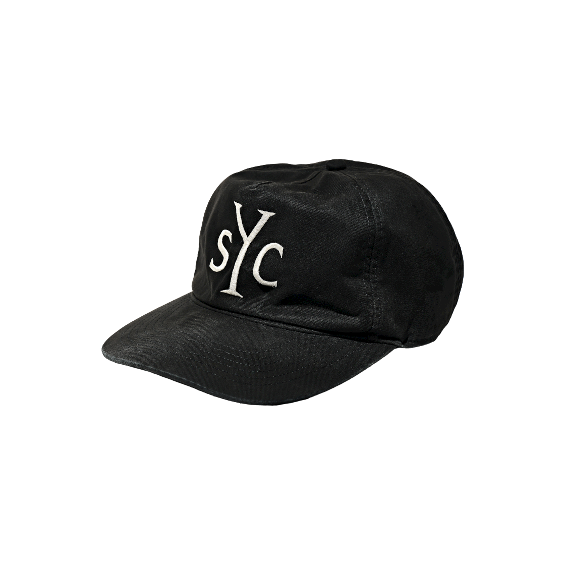 선데이세레머니 SYC 로고 5패널 코튼 캡 - 블랙(Sunday Ceremony Syc Logo 5 Panel Cotton Cap - Black)