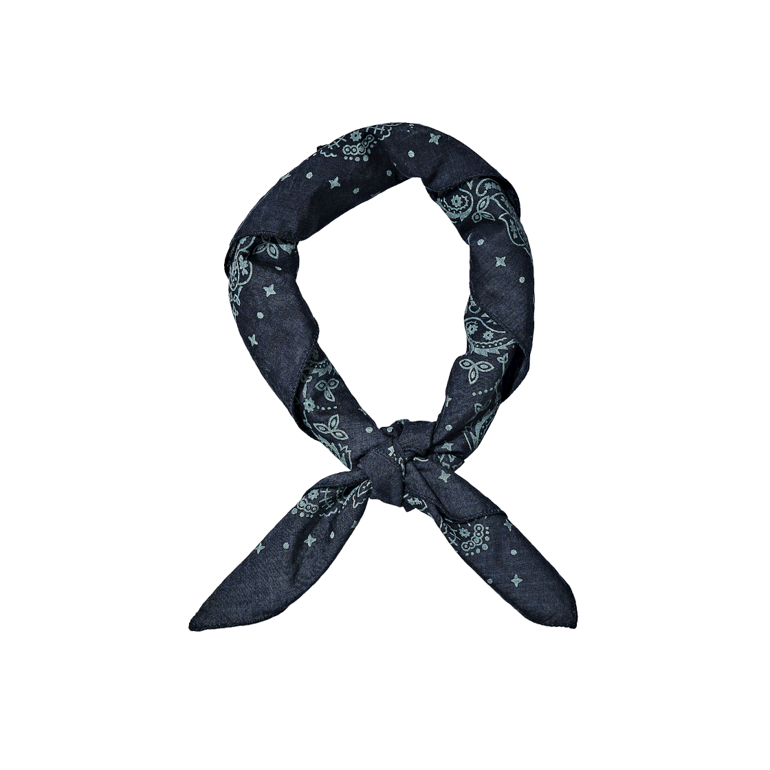 선데이세레머니 로고 페이즐리 반다나 - 네이비(Sunday Ceremony Logo Paisley Bandana - Navy)