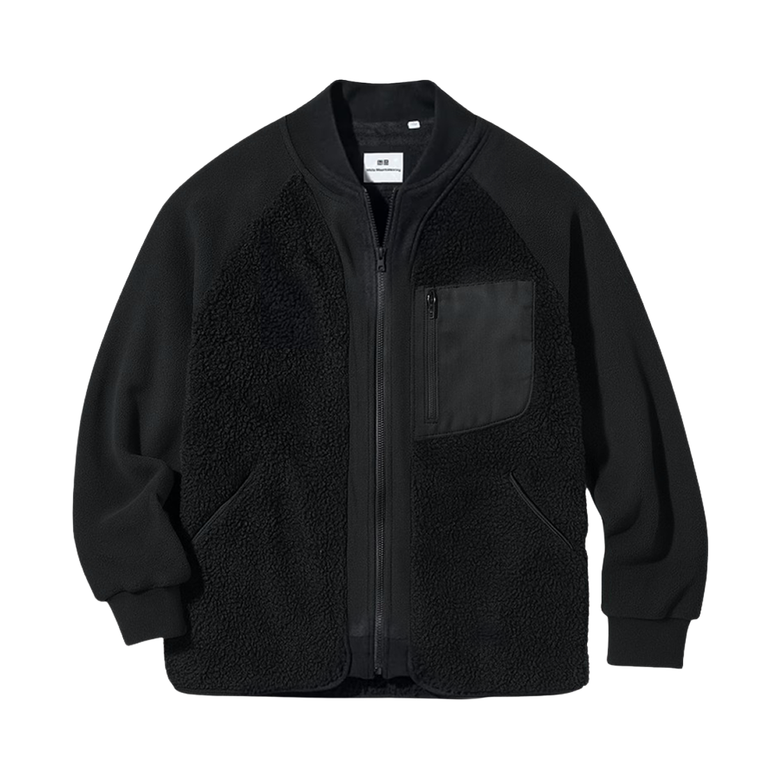 유니클로 x 화이트 마운티니어링 WPJ 플리스 오버사이즈 블랙(Uniqlo x White Mountaineering WPJ Fleece OverSized Long Sleeve Jacket Black)