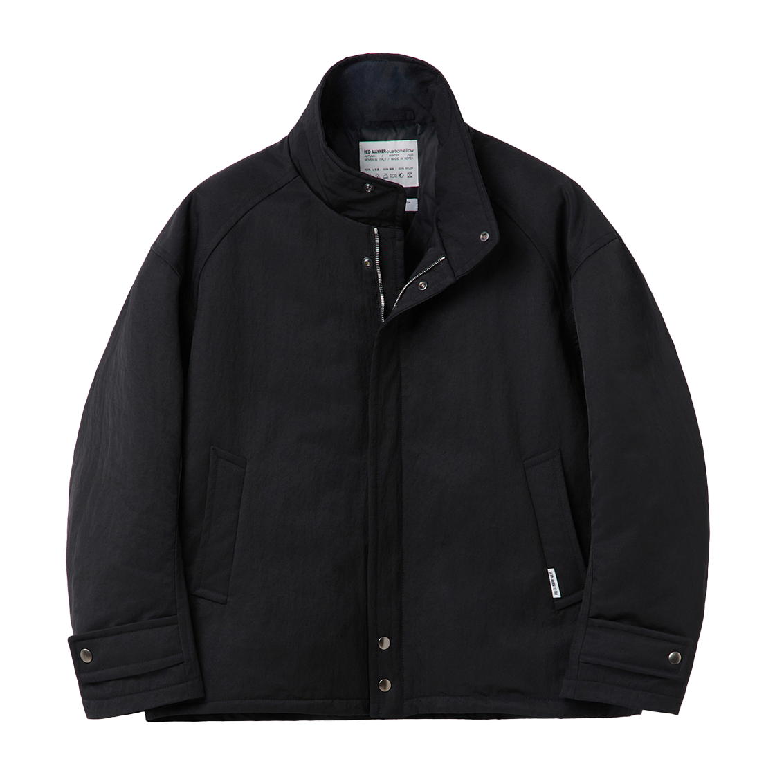 CWUAW25994BKX Customellow Hed Mayner Oversized Fit Padded Parka Black