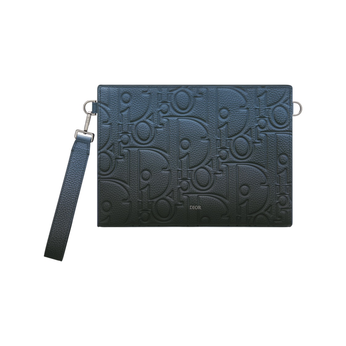 2ESCA483ZLG-H537 Dior A5 Triangle Pouch Gradient Dior Gravity Leather Blue Black