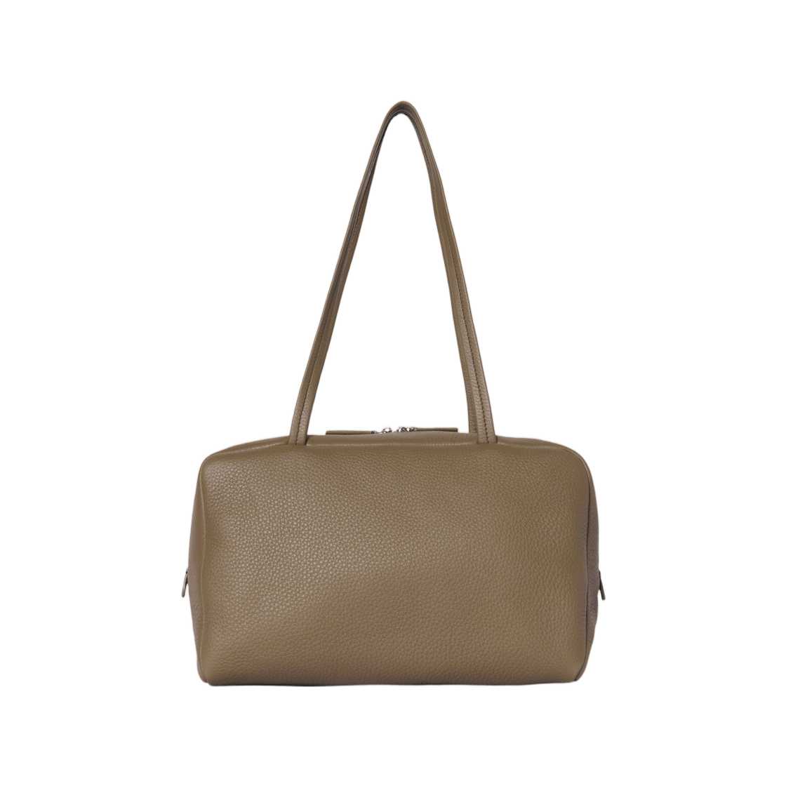 W1725L129SMKTA The Row Astra Bowling Bag in Leather Smoked Taupe