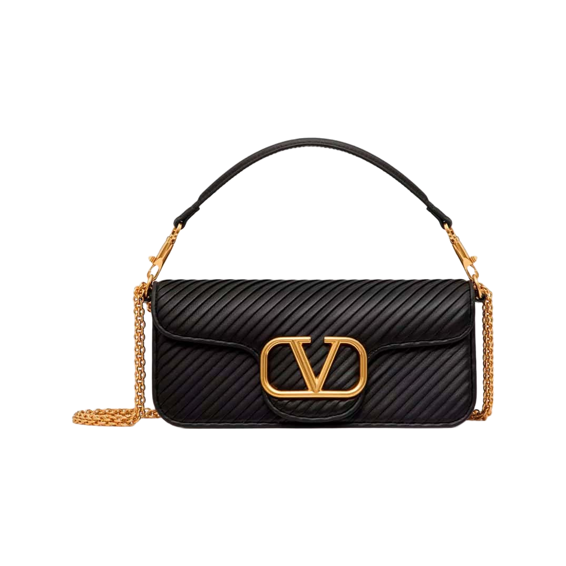 B0K30SZG0NO Valentino Loco Shoulder Bag Black