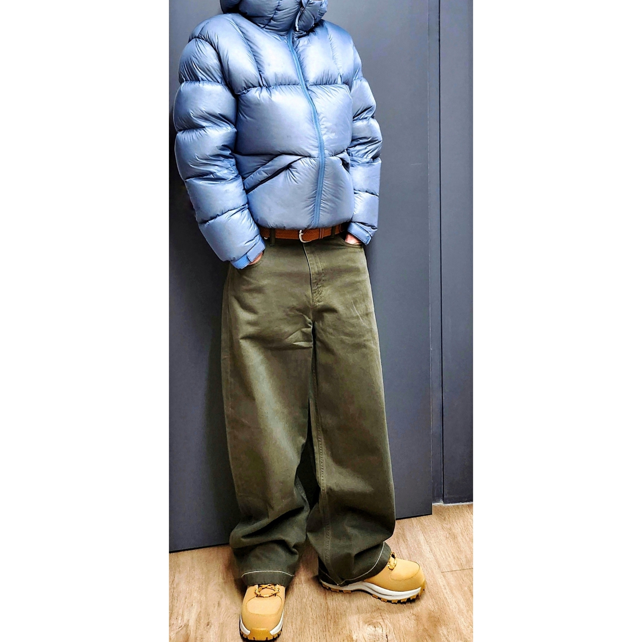 Black Yak Climbing Stone Master Down Jacket Urban Blue, Nike Manoa Leather Haystack 착용 스타일 - 4