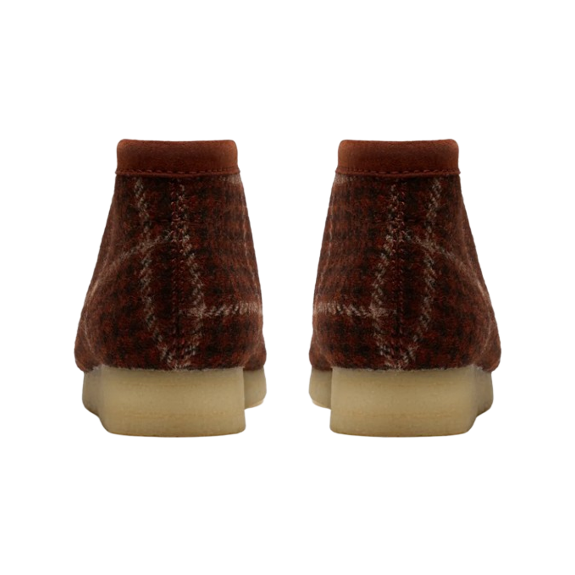 클락스 왈라비 부츠 해리스 트위드 러스트 콤비네이션(Clarks Wallabee Boots Harris Tweed Rust Combination) - 3