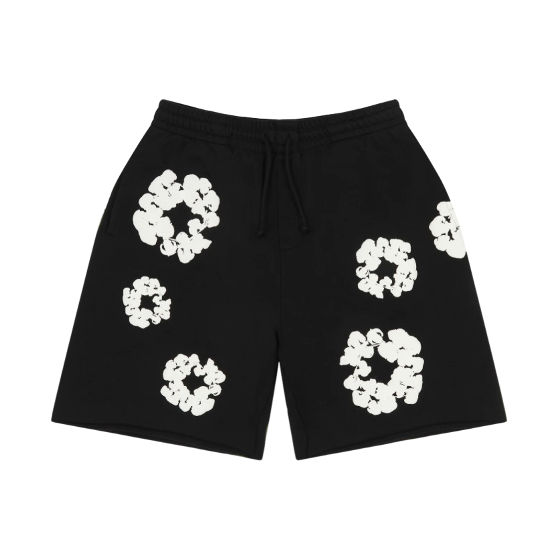 - Denim Tears Cotton Wreath Sweat Shorts Black