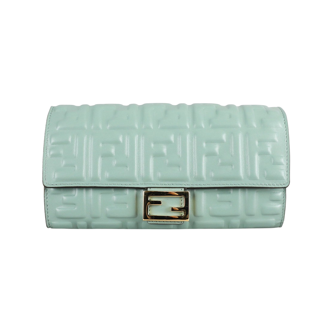 8M0251AAJDF03HW Fendi Nappa Leather Baguette Continental Wallet Mint